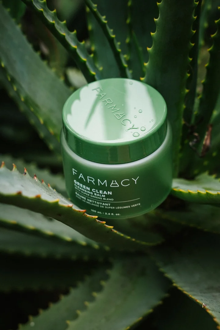 Farmacy Beauty jar with fresh aloe