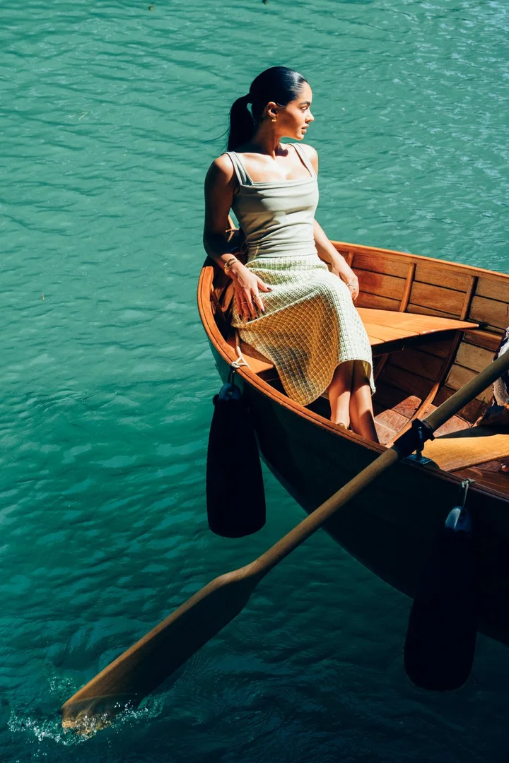 Boat day off the Mallorca coast — Tory Burch Sublime trip
