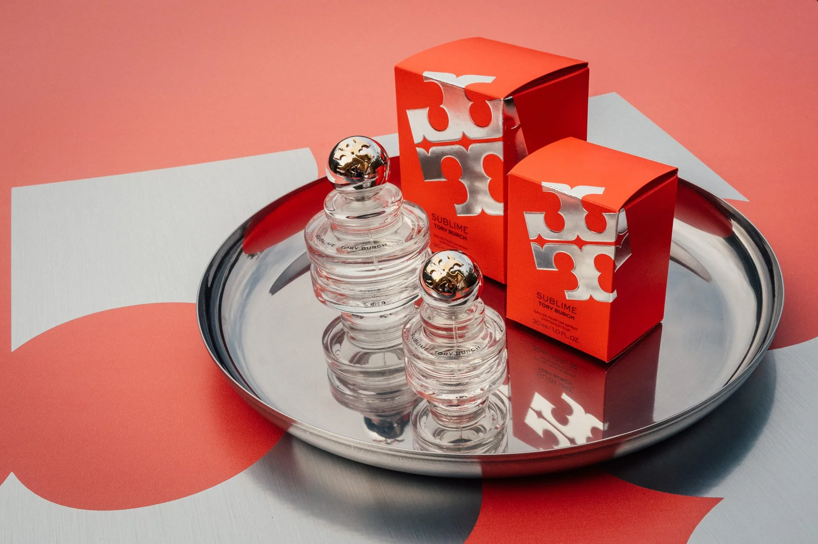 Tory Burch Sublime product flat lay